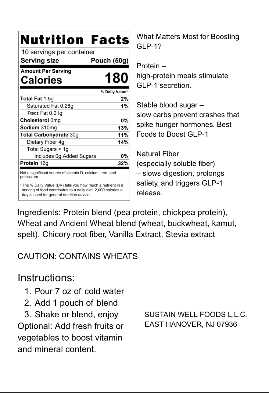 Plant Based Protein Shake Powder - Vanilla Flavor